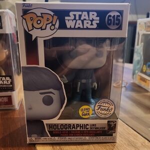 Funko Star Wars Holographic Luke Skywalker - Blue Glow